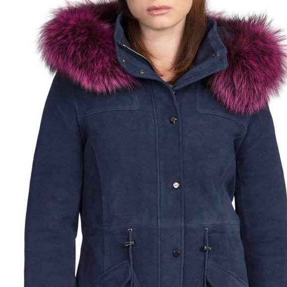 BAGATELLE.CITY parka with genuine fox fur trim. Worn once like new. $500 OBO - Picture 5 of 5